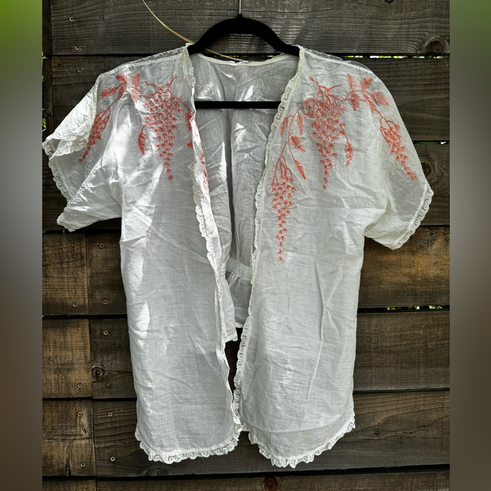 Antique embroidered blouse
